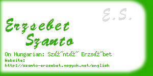 erzsebet szanto business card